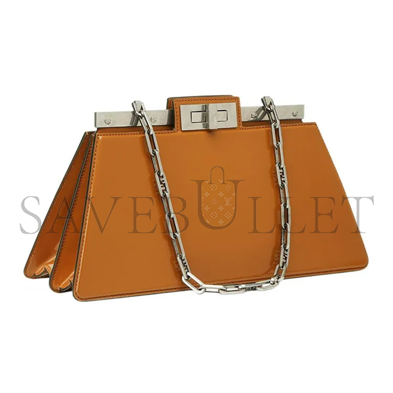 F**di patent leather peekaboo shoulder bag 8bn340anscf1juy (34*18.5*11cm)